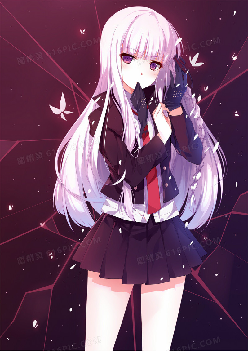 动漫长发女生画画步骤_动漫长发少女高清壁纸_动漫美少女图片长发不涂色