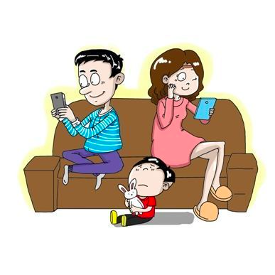 儿童远离手机游戏绘画活动_关于远离手机的绘画简单又好看_远离游戏的简笔画