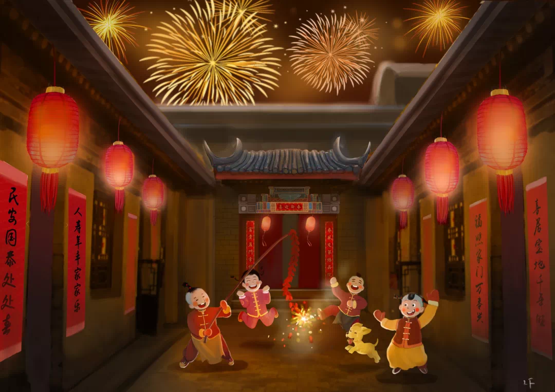 过年年货必买清单_2023年过年_过年年俗简笔画