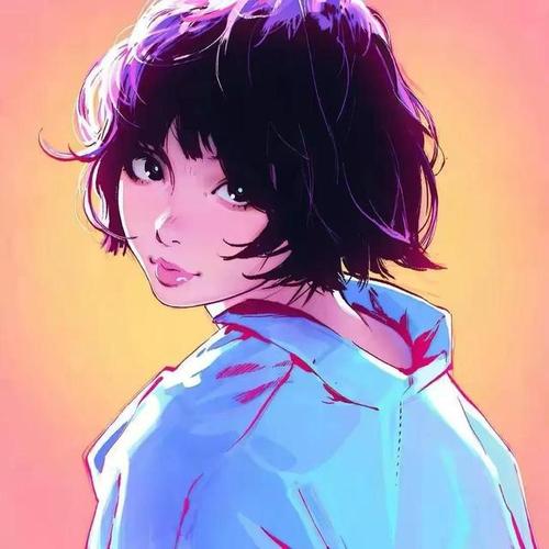 头像动漫短发女头宫崎骏画风_短发动漫头像女_头像动漫短发女头